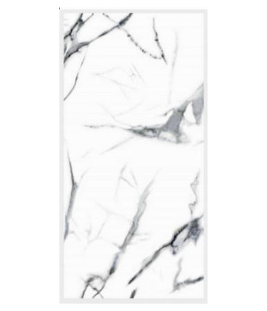 Pannello Adesivo Effetto Marmo Bianco Venato Pareti Paraschizzi 300x60 Cm Stanza