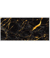 Pannello Adesivo Effetto Marmo Nero Con Oro Pareti Paraschizzi 300 X 60cm Stanza