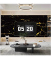 Pannello Adesivo Effetto Marmo Nero Dorato Pareti Paraschizzi 300 X 60 Cm Stanza