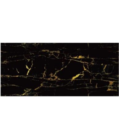 Pannello Adesivo Effetto Marmo Nero Dorato Pareti Paraschizzi 300 X 60 Cm Stanza