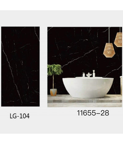 Pannello Adesivo Effetto Marmo Nero Pareti Paraschizzi 300 X 60 Cm Stanza Cucina