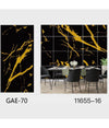 Pannello Adesivo Effetto Marmo Nero Striato Oro Pareti Paraschizzi 300x60cm Stanza