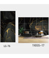 Pannello Adesivo Effetto Marmo Nero Venato Oro Pareti Paraschizzi 300x60cm Stanza