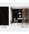 Pannello Adesivo Effetto Marmo Nero Venature Pareti Paraschizzi 300x60 Cm Stanza