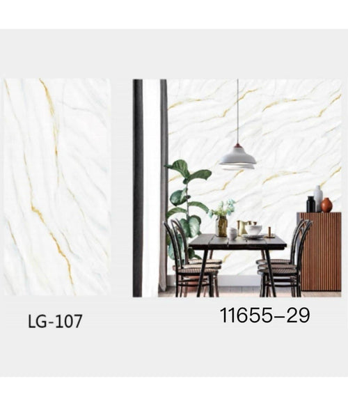 Pannello Adesivo Effetto Marmo Striato Pareti Paraschizzi 300x60cm Stanza Cucina