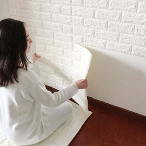 PANNELLO ADESIVO PER DECORAZIONE PARETE EFFETTO PIETRA MURO 3D 70 X 60 CM BIANCO Casa e cucina/Decorazioni per interni/Accessori decorativi/Sticker decorativi/Adesivi per mobili Trade Shop italia - Napoli, Commerciovirtuoso.it
