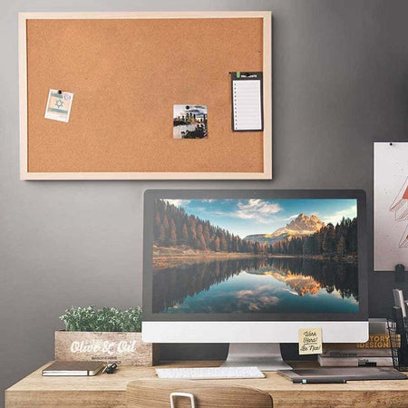 Pannello Bacheca Da Parete In Sughero Con Cornice Legno 60 X 40 Cm 6 Puntine Casa, arredamento e bricolage > Prodotti per Ufficio Trade Shop italia - Napoli, Commerciovirtuoso.it