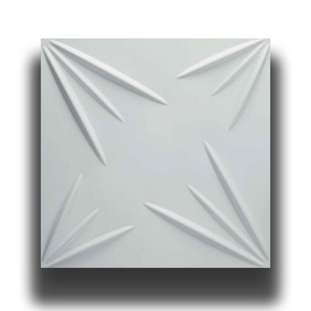 €1,99 Pannello in fibra naturale a parete 3D, rivestimento di lusso 3D 50X50cm BIANCO verniciabile STELLE - Eternal Parquet