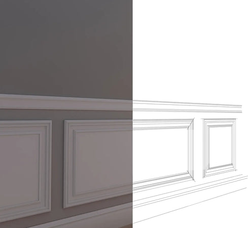 Pannello Bianco Completo Per Boiserie 80x55x1,9cm Con Cornice In Duropolimero E Riempimento In Cartongesso Fai da te/Prodotti per la costruzione/Materiali da costruzione/Pavimenti/Materiali per pavimenti/Battiscopa Eternal Parquet - Ariano Irpino, Commerciovirtuoso.it