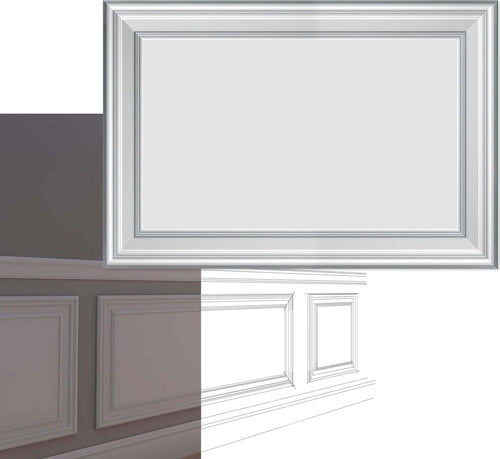Pannello Bianco Completo Per Boiserie 80x55x1,9cm Con Cornice In Duropolimero E Riempimento In Cartongesso Fai da te/Prodotti per la costruzione/Materiali da costruzione/Pavimenti/Materiali per pavimenti/Battiscopa Eternal Parquet - Ariano Irpino, Commerciovirtuoso.it