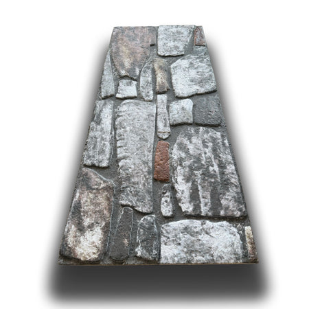 CAPPOTTO esterno - interno isolante in STYROFOAM 3D sp.2cm (120x50cm) con sabbiatura e malta Pietra grande