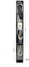 Pannello colonna doccia completo multifunzione con cascata