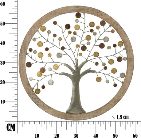 Pannello Da Muro Albero Della Vita Mirror Cm  61X1,8 Casa e cucina/Decorazioni per interni/Arte/Poster e stampe Led Mall Home - Napoli, Commerciovirtuoso.it