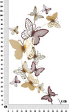 Pannello Da Muro Butterflies Oro/Bordeaux C Cm 59,5X4X111,5 Casa e cucina/Decorazioni per interni/Arte/Poster e stampe Led Mall Home - Napoli, Commerciovirtuoso.it