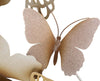 Pannello Da Muro Butterflies Oro/Rosa C Cm 59,5X4X111,5 Casa e cucina/Decorazioni per interni/Arte/Poster e stampe Led Mall Home - Napoli, Commerciovirtuoso.it