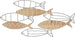 Pannello Da Muro Fish Cm 60X2X30 Casa e cucina/Decorazioni per interni/Arte/Poster e stampe Led Mall Home - Napoli, Commerciovirtuoso.it