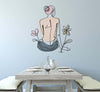 Pannello-Da-Muro-Lady-W/Flower-Cm-80X1,3X90