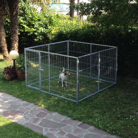 Pannello di Recinzione per Cuccioli Zincato a Caldo da 200xh120 Cm Fai da te/Prodotti per la costruzione/Materiali da costruzione/Pavimenti di legno e recinzioni/Materiali/Reti di acciaio zincato Ogomondo - Martina Franca, Commerciovirtuoso.it