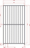 Pannello di Recinzione Tubolare con Zincatura a Caldo da 1xh1,80 Metri Fai da te/Prodotti per la costruzione/Materiali da costruzione/Pavimenti di legno e recinzioni/Materiali/Reti di acciaio zincato Ogomondo - Martina Franca, Commerciovirtuoso.it