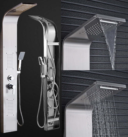 PANNELLO DOCCIA COLONNA CASCATA PIOGGIA UGELLI IDROMASSAGGIO SOFFIONE DOCCETTA Fai da te/Attrezzature per cucine e bagni/Attrezzature per bagni/Docce e componenti doccia/Filtri supporti e soffioni doccia/Docce fisse Trade Shop italia - Napoli, Commerciovirtuoso.it