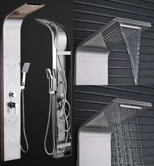 PANNELLO DOCCIA COLONNA CASCATA PIOGGIA UGELLI IDROMASSAGGIO SOFFIONE DOCCETTA Fai da te/Attrezzature per cucine e bagni/Attrezzature per bagni/Docce e componenti doccia/Filtri supporti e soffioni doccia/Docce fisse Trade Shop italia - Napoli, Commerciovirtuoso.it