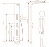 PANNELLO DOCCIA COLONNA CASCATA PIOGGIA UGELLI IDROMASSAGGIO SOFFIONE DOCCETTA Fai da te/Attrezzature per cucine e bagni/Attrezzature per bagni/Docce e componenti doccia/Filtri supporti e soffioni doccia/Docce fisse Trade Shop italia - Napoli, Commerciovirtuoso.it
