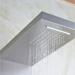 Pannello Doccia Colonna In Acciaio Con Doccetta Soffione Cascata Idromassaggio Fai da te/Attrezzature per cucine e bagni/Attrezzature per bagni/Docce e componenti doccia/Filtri supporti e soffioni doccia/Docce fisse Trade Shop italia - Napoli, Commerciovirtuoso.it