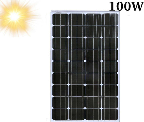 Pannello Energia Solare Fotovoltaico 100W Monocristallino 12V connettori MC4 Commercio Industria e Scienza/Energia solare e eolica/Pannelli solari/Pannelli solari monocristallini Zencoccostore - Formia, Commerciovirtuoso.it