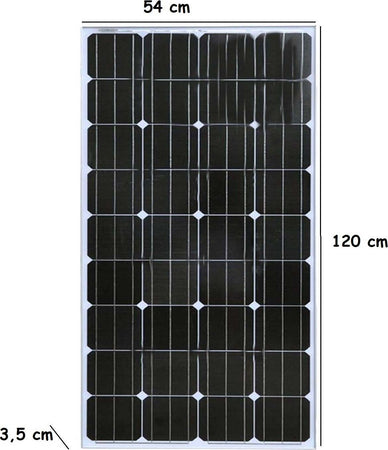 Pannello Energia Solare Fotovoltaico 100W Monocristallino 12V connettori MC4 Commercio Industria e Scienza/Energia solare e eolica/Pannelli solari/Pannelli solari monocristallini Zencoccostore - Formia, Commerciovirtuoso.it