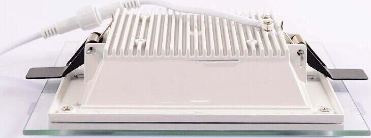 PANNELLO FARETTO LED 18 WATT AD INCASSO SOTTILE 20X20 CM 5000K BORDO IN VETRO  Trade Shop italia - Napoli, Commerciovirtuoso.it