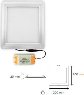 Pannello faretto led incasso quadrato 13w 6500k luce fredda Illuminazione/Illuminazione per interni/Illuminazioni per pareti/Faretti da muro Led Mall Home - Napoli, Commerciovirtuoso.it