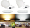 10 PANNELLO FARETTO FARO TONDO QUADRATO A LED 6-12-18 W AD INCASSO FREDDO CALDO  Trade Shop italia - Napoli, Commerciovirtuoso.it