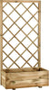Pannello grigliato con fioriera in legno di pino naturale per recinzioni giardino e terrazzo h 140 cm Giardino e giardinaggio/Decorazioni per il giardino/Recinzioni decorative La Zappa - Altamura, Commerciovirtuoso.it