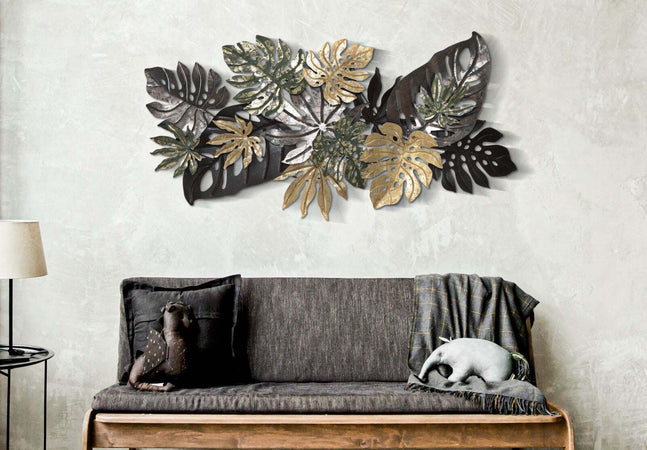 Pannello In Ferro Antique Leaf Cm 133X10X67 Casa e cucina/Decorazioni per interni/Arte/Poster e stampe Led Mall Home - Napoli, Commerciovirtuoso.it