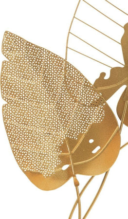 Pannello In Ferro Autumn Leaf Gold Cm 53X4X84,5 Casa e cucina/Decorazioni per interni/Arte/Poster e stampe Led Mall Home - Napoli, Commerciovirtuoso.it