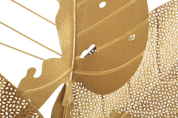Pannello In Ferro Autumn Leaf Gold Cm 53X4X84,5 Casa e cucina/Decorazioni per interni/Arte/Poster e stampe Led Mall Home - Napoli, Commerciovirtuoso.it