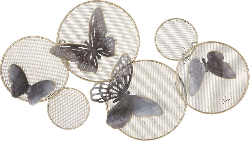 Pannello In Ferro Butterfly Dark Cm 66X5X38 Casa e cucina/Decorazioni per interni/Arte/Poster e stampe Led Mall Home - Napoli, Commerciovirtuoso.it