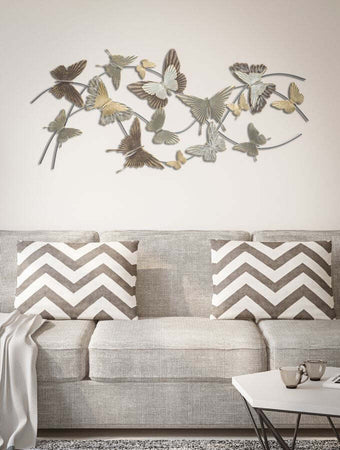 Pannello In Ferro Butterfly Smart Cm 118X3X52 Casa e cucina/Decorazioni per interni/Arte/Poster e stampe Led Mall Home - Napoli, Commerciovirtuoso.it