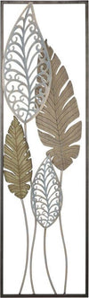Pannello In Ferro E Legno Foglie -B- Cm 30,5X2,5X99,5 Casa e cucina/Decorazioni per interni/Arte/Poster e stampe Led Mall Home - Napoli, Commerciovirtuoso.it