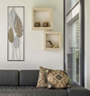 Pannello In Ferro E Legno Foglie -B- Cm 30,5X2,5X99,5 Casa e cucina/Decorazioni per interni/Arte/Poster e stampe Led Mall Home - Napoli, Commerciovirtuoso.it