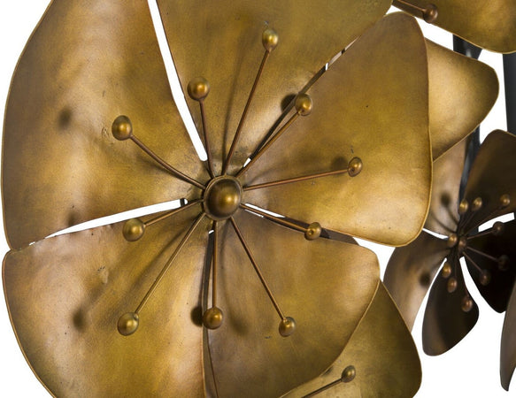 Pannello In Ferro Flowe Goldy -B- Cm 80X6X57 Casa e cucina/Decorazioni per interni/Arte/Poster e stampe Led Mall Home - Napoli, Commerciovirtuoso.it