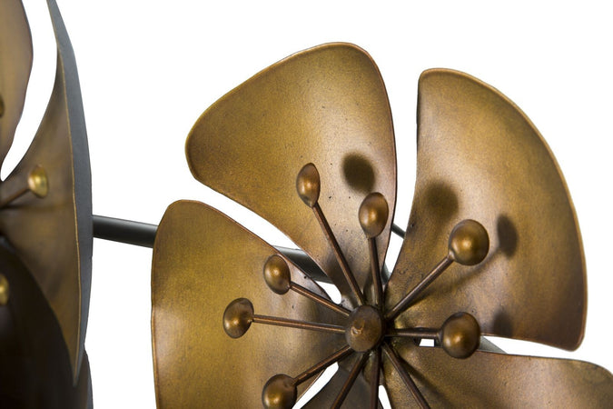 Pannello In Ferro Flowe Goldy -B- Cm 80X6X57 Casa e cucina/Decorazioni per interni/Arte/Poster e stampe Led Mall Home - Napoli, Commerciovirtuoso.it