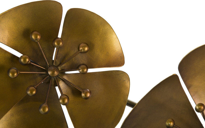 Pannello In Ferro Flowe Goldy -B- Cm 80X6X57 Casa e cucina/Decorazioni per interni/Arte/Poster e stampe Led Mall Home - Napoli, Commerciovirtuoso.it