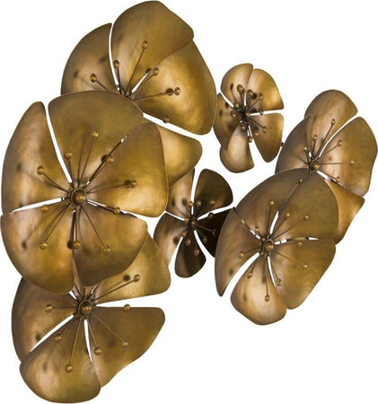 Pannello In Ferro Flowe Goldy -B- Cm 80X6X57 Casa e cucina/Decorazioni per interni/Arte/Poster e stampe Led Mall Home - Napoli, Commerciovirtuoso.it