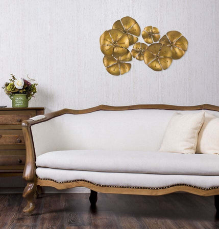 Pannello In Ferro Flowe Goldy -B- Cm 80X6X57 Casa e cucina/Decorazioni per interni/Arte/Poster e stampe Led Mall Home - Napoli, Commerciovirtuoso.it