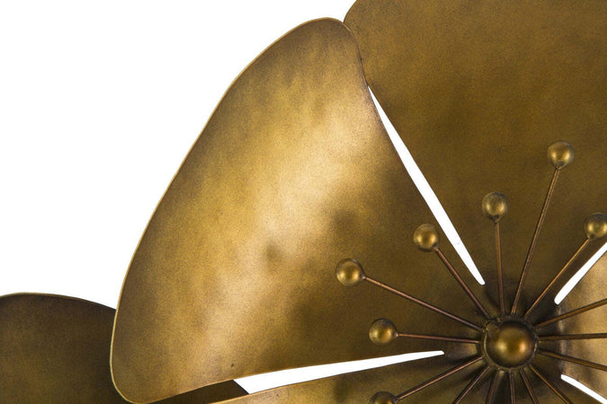 Pannello In Ferro Flower Goldy -A- Cm 94X6X50 Casa e cucina/Decorazioni per interni/Arte/Poster e stampe Led Mall Home - Napoli, Commerciovirtuoso.it