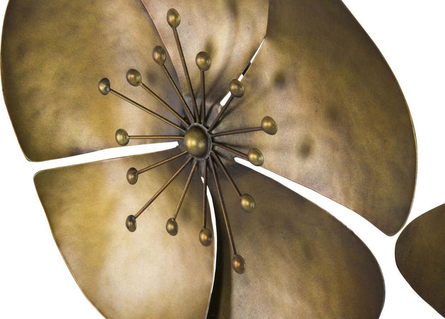 Pannello In Ferro Flower Goldy -A- Cm 94X6X50 Casa e cucina/Decorazioni per interni/Arte/Poster e stampe Led Mall Home - Napoli, Commerciovirtuoso.it