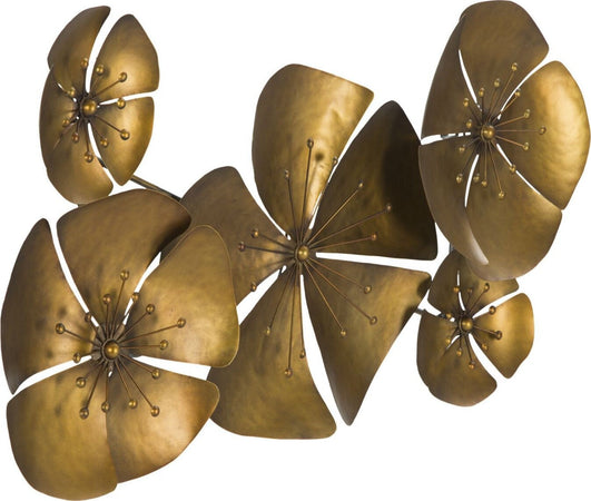 Pannello In Ferro Flower Goldy -A- Cm 94X6X50 Casa e cucina/Decorazioni per interni/Arte/Poster e stampe Led Mall Home - Napoli, Commerciovirtuoso.it