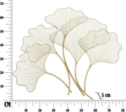 Pannello In Ferro Glam Leaf Cm 79X5X68 Casa e cucina/Decorazioni per interni/Arte/Poster e stampe Led Mall Home - Napoli, Commerciovirtuoso.it