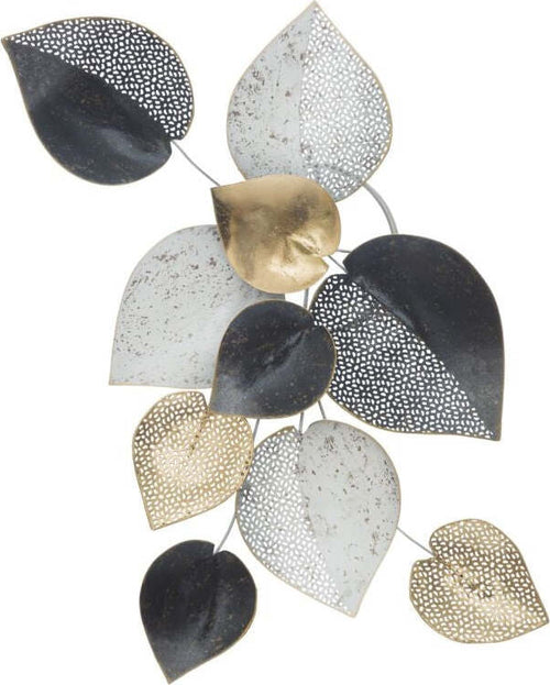 Pannello In Ferro Half Leaf -B- Cm 62,5X5,5X40 Casa e cucina/Decorazioni per interni/Arte/Poster e stampe Led Mall Home - Napoli, Commerciovirtuoso.it
